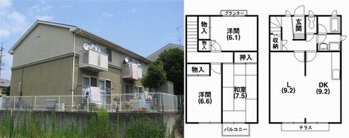 写真：89.4㎡の大型テラスハウス！　広沢小学区の３LDK「マイテラス向平」