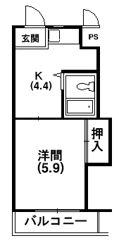 写真：【初期費用ゼロ！】浜松市中区富塚の1K　ホワイトコーポⅡ